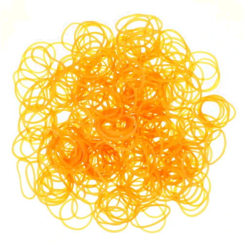 KALIONE 30mm/1.18 Inch Rubber Bands, 200 Pcs Small Rubber Bands Yellow Elastic Rubber Band Small Rubber Bands For Crafts Elastic Stretchy Bands Mini Rubber Bands For Office Supplies School Home