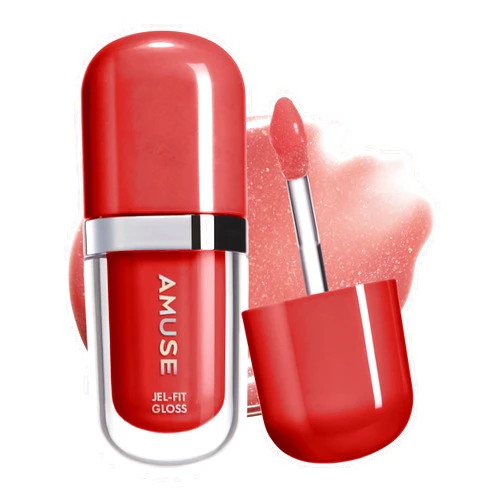 Amuse SEOUL Jel-Fit Tinted Lip Gloss (PLUM PEARL) - Ultra Shine Plumping Lip Stain, Hydrating Volumizing Lip Tint, Non-Sticky, Long Lasting Glossy Finish, Vegan, K-Beauty Makeup | High Shine, Buildable Color