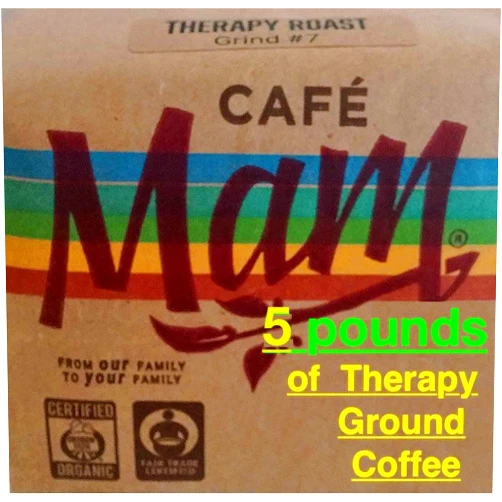 Cafe Mam Enema Coffee - ORGANIC- Cafe Mam - 5 LBS THE ONLY ENEMA COFFEE Recommended by Gerson Institute.