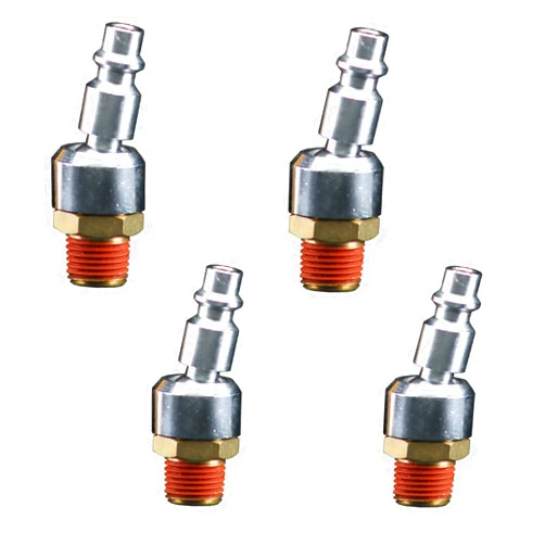 Bostitch BTFP72333 Industrial 1/4-Inch Series Swivel Plug with 1/4-Inch NPT Male Thread, 4 Pack