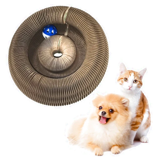 Hxxyilok Cat Scratching Board Corrugated Paper, Protects Furniture, Foldable Design, Fun for Cats, Portable