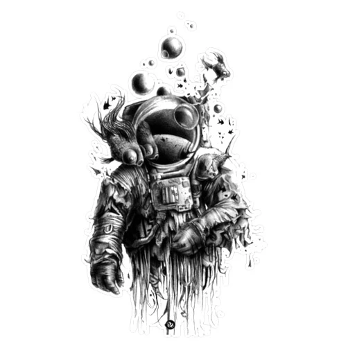 KWH Designs Space Astronaut Bumper Sticker Vinyl Decal 5