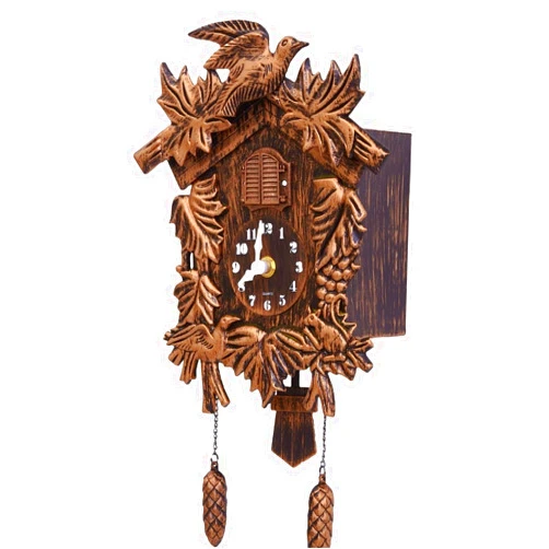 Lc Love_Call Cuckoo Clock Wall Alarm Swinging Wall Clock Resin Bird Wall Clock for Home Decor