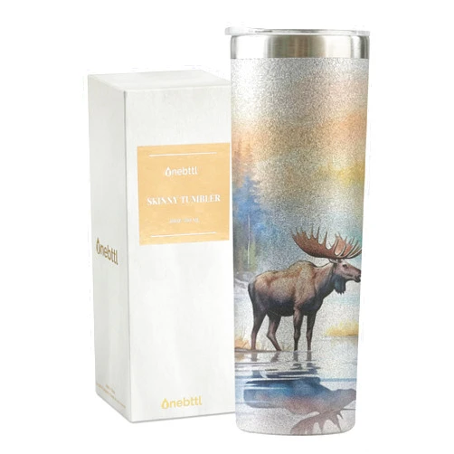 Onebttl Moose Gifts For Men and Women, Gift For Moose Lovers on National Moose Day, Birthday and Chirstmas, 20 oz Insulated Tumbler