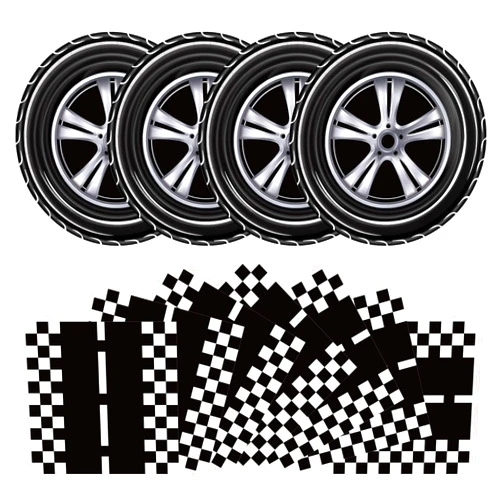 KFJBPB 40 Pcs Race Car Plates and Napkins Party Supplies, Race Car Birthday Party Decorations Tableware Set Disposable Paper Plates and Napkins For Kids Boys Birthday Baby Shower Serves 20