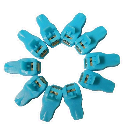 Greatmade Multi-use Electrode Clip,Red,for 3.0/4.0/snap/Grabber/tab. 10 Piece/Bag. (Blue)