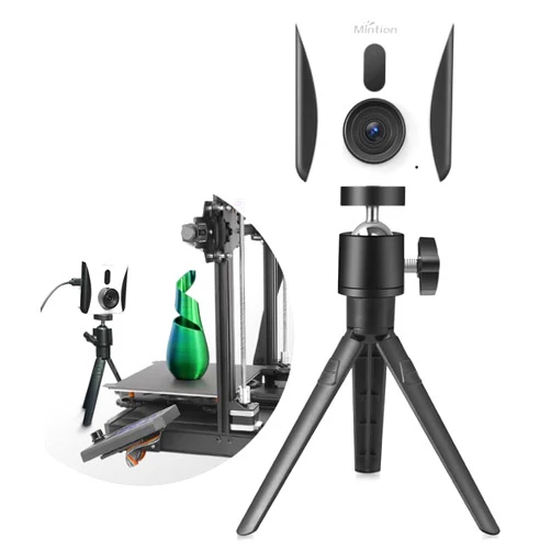 Mintion Upgraded 3D Printer Camera, Beagle Camera V2, WiFi Remote Monitor&Control, Plug&Play, Manual Focus&Digital Zoom, Time-Lapse Video, Compatible with Ender 3 Pro V2, Kobra Vyper, etc 3D Printers