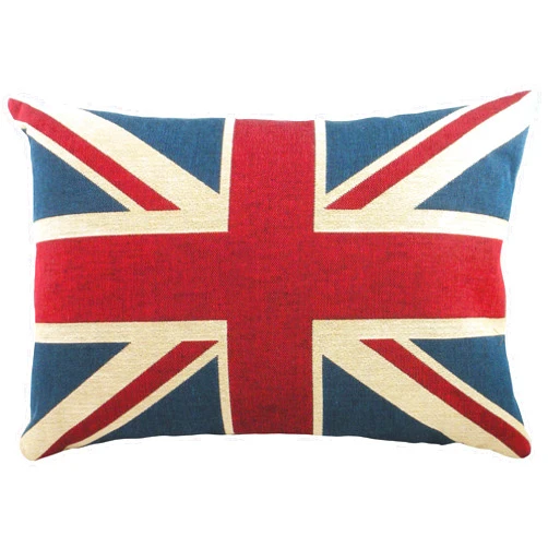 Evans Lichfield Union Jack Cushion Cover, Cotton, Multi, 46 x 32cm