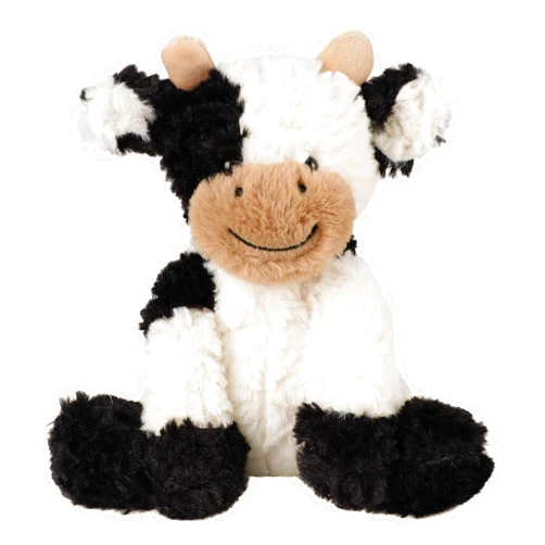Hopearl Adorable Plush Cow Toy Floppy Dairy Cattle Soft Stuffed Animal Cute Birthday for Boys Girls Kids Toddlers, 9''