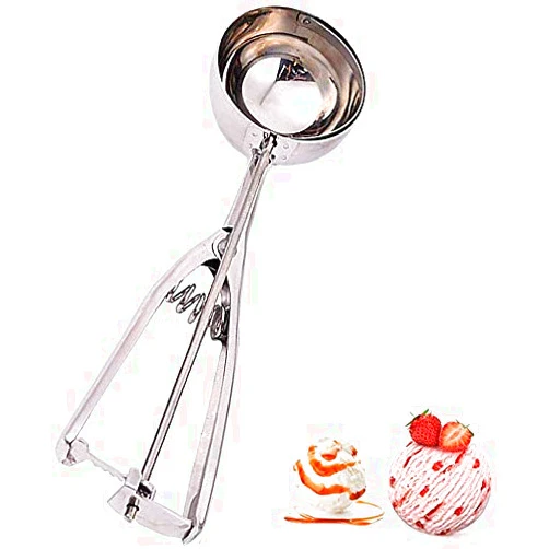 Ucocoon Professional Stainless Steel Fruit Ice Cream Digger Scoop with Trigger Kitch Tools