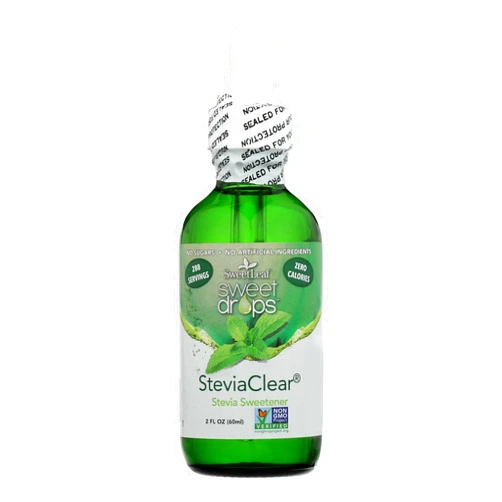 SweetLeaf Sweet Drops- Flavored Stevia Liquid Sweetener, Organic Stevia Extract, Zero Calorie, Gluten Free, Keto Friendly, Non GMO, Natural Flavor, Sugar Alternative- Stevia Clear, 2 Fl Oz (Pack of 1)