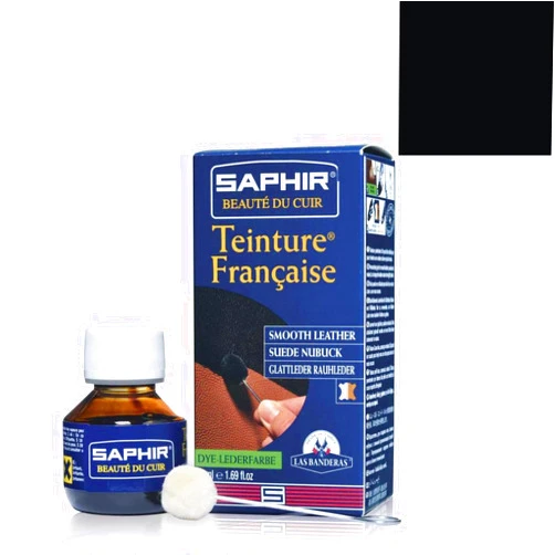 SAPHIR BEAUTÉ DU CUIR Saphir Teinture Francaise Leather Dye 50ml - Black