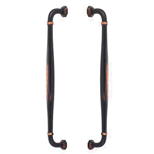 Emtek Blythe Appliance Pull Available as Single, Concealed Surface (CS), or Back to Back (BTB) in 2 Sizes and 6 Finishes - BTB86911US10B - (Center to Center 18