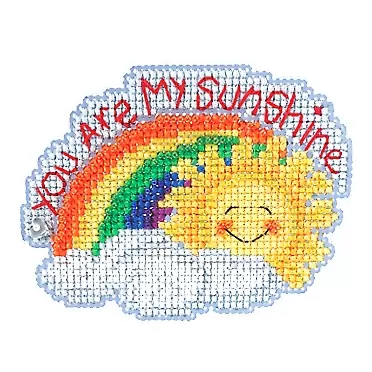 Mill Hill My Sunshine Beaded Counted Cross Stitch Ornament Kit Mill Hill 2021 Spring Bouquet MH182114