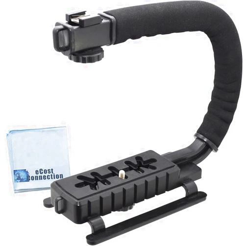 ECostConnection Professional Stabilizing Handheld Stabilizer Handle Grip with Accessory Mount for Camera, Camcorder, DSLR Compatible With Action Cameras, Canon, Nikon, Sony, Panasonic, Pentax, and Olympus & Much More