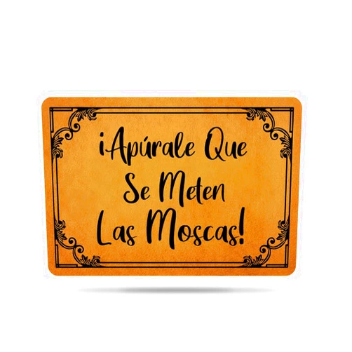 Ytanie Welcome Mats for Front Door Outdoor Entry I Apúrale Que Se Meten Las Moscas Tapete Doormat Non Slip Rubber Mat for Home Indoor Farmhouse Funny Kitchen Rugs Patio Full Brown