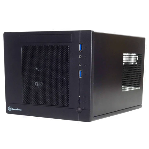 SilverStone Technology SG05BB-LITE Mini-ITX Computer Case Super Small Form Factor with SFX PSU Support SG05BB-LITE-x