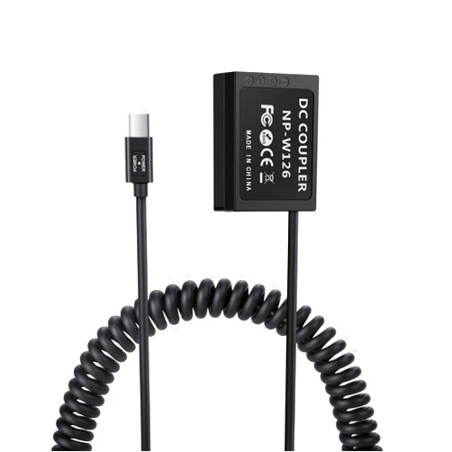 FOMITO USB Type-C PD Trigger to NP-W126 Dummy Battery Power Adapter Cable for Fujifilm Fuji XT2 XT3 XT20 XH1 XT20 X100F XA3 XA5 XA2 XA10 xe3 XT100 XT10 XPRO2