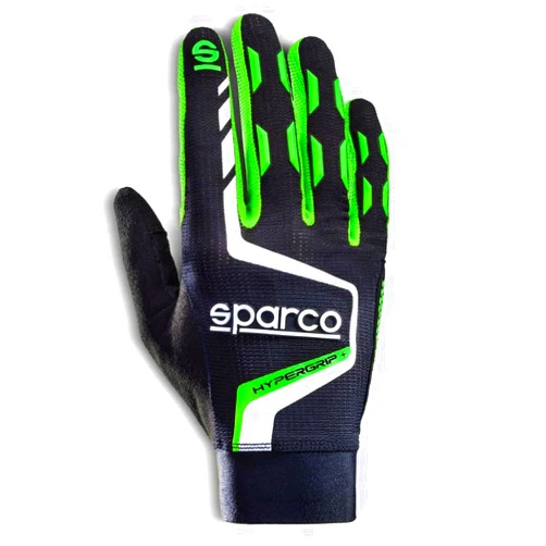 Sparco Gloves Hypergrip+ 10 Black/Green - 00209510NRVF