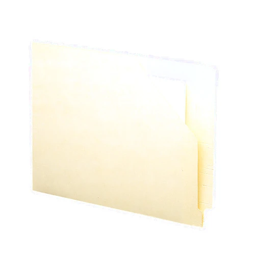 Smead End Tab File Jacket with Antimicrobial Product Protection, Reinforced Straight-Cut Tab, Flat-No Expansion, Letter Size, Manila, 100 per Box (75715)