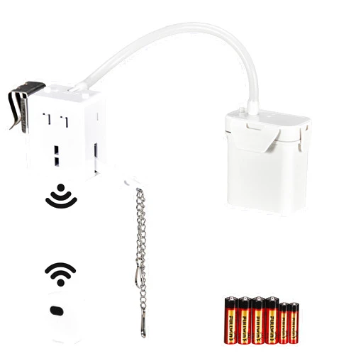 Ridgesun Automatic Touchless Toilet Flush Kit with 20” Sensor Range,Support sensor remote control,Fits Most Toilet,Powered by Batteries