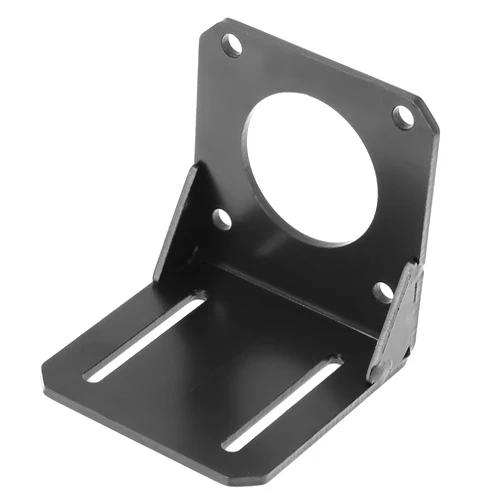 Hilitand DC Gear Motors Mounting Bracket, Black Stainless Steel Mounting Stepper Motor Bracket Holder Rack for 57 NEMA23 Stepper Motor