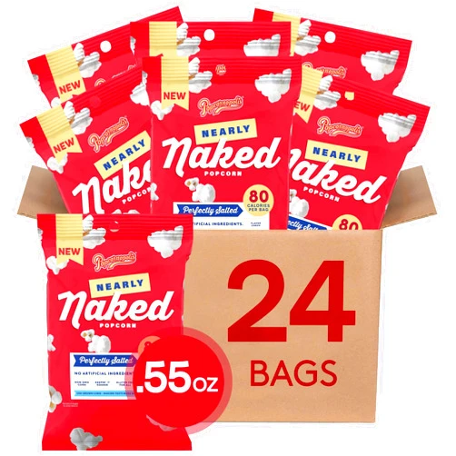 Popcornopolis Perfectly Salted Nearly Naked 24 ct, 0.55 oz
