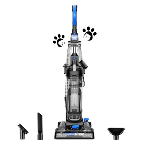 Eureka PowerSpeed Bagless Upright Vacuum Cleaner, Pet Turbo, Black