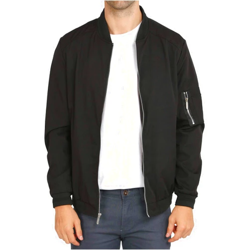 WULFUL Mens Casual Lightweight Jacket Softshell Flight Bomber Jacket Varsity Windbreaker