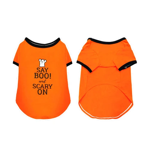 BEST FURRY FRIENDS Halloween T-Shirt for Dogs, Scary On, Small