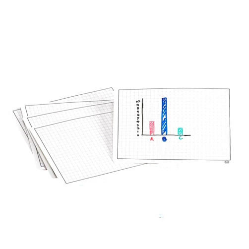 Didax Educational Resources Write-on/Wipe-Off Graphing Mats, Set of 30
