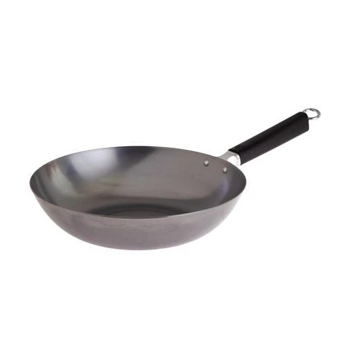 JOYCE CHEN Professional Series 12-Inch Carbon Steel Stir Fry Pan with Phenolic Handle