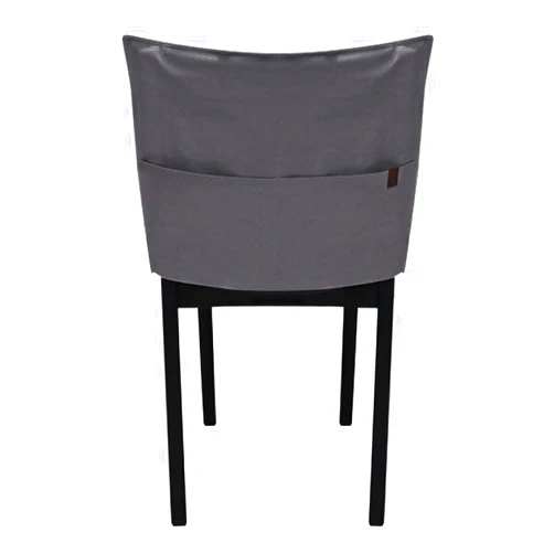 Muka Concise Style Living Room Chair Cover, Home Chair Pocket, Chair Back Organizer-Dark Grey-S