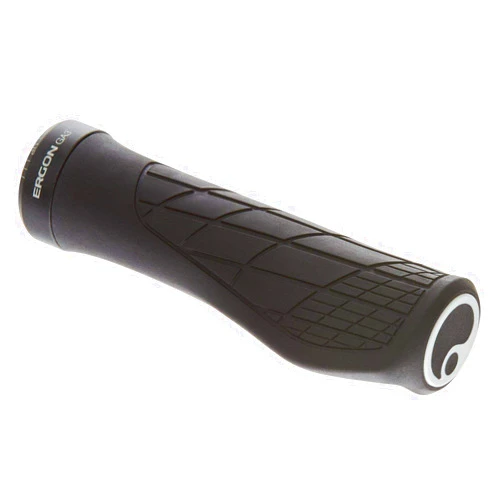 Ergon GA3 Ergonomic Lock-On MTB Grips – Winged Design for Mountain Bike Comfort and Wrist Support, Black, Small