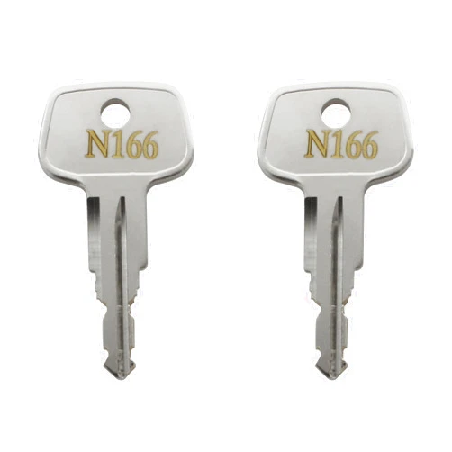 VIDABTE N166 Errebi Key Replacement for Thule Ski,Cargo Box,Roof,Crossbars and Carrier Racks, Car Rack Replacement Key - Codes N166 [2 pcs]