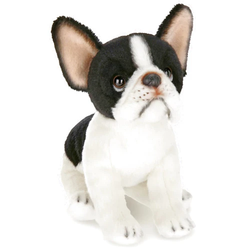 Bearington Collection Lil' Oliver The French Bulldog Stuffed Animal, 6 Inch Boston Terrier Dog Stuffed Animal