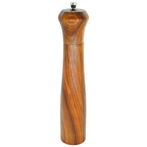 Zewellcuis wood Pepper Grinder,Manual salt and pepper grander mill with Adjustable Coarseness spice grinder pepper Shakers Neighbour Friends.,10Inch(ZewellcuisP09)