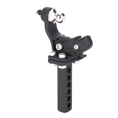 Alomejor Metal Simulation Trailer Hook 1/10 RC Crawler Split Design for Mounting Hole Direct Installation on Rear Rod Opening