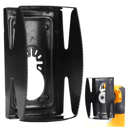SCORATE Square Slot Cutter, Stainless Steel Cut Outs, Outlet Square Slot Cutter Box for Oscillating Power Multi-Tools to Cut-in Single Gang Wall Boxes, One Step in Place Slot Cutter for Drywall, Wood