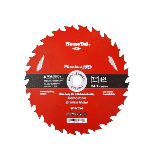 HomeTai Saw Blade 7-1/4 inch (1, Demolition Saw Blade 24T)