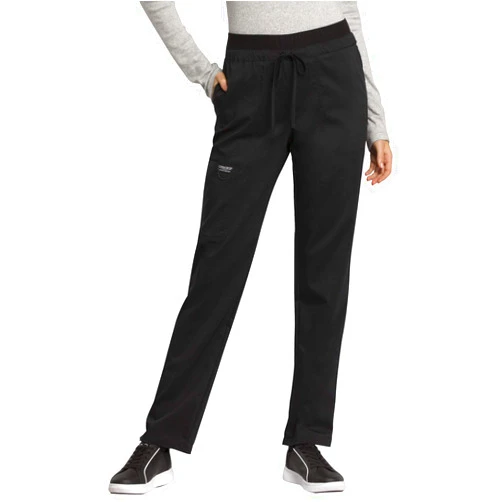 Cherokee Scrubs for Women Mid Rise Tapered Leg Drawstring Pant with 5 Pockets, Cargo Bottom with 2 Way Stretch Fabric- WW105