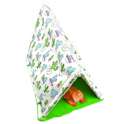 Tinkare Reptile Sleeping Bed Bearded Dragon Tent Hide Habitat Shelter for Lizard Bearded Dragon Leopard Gecko