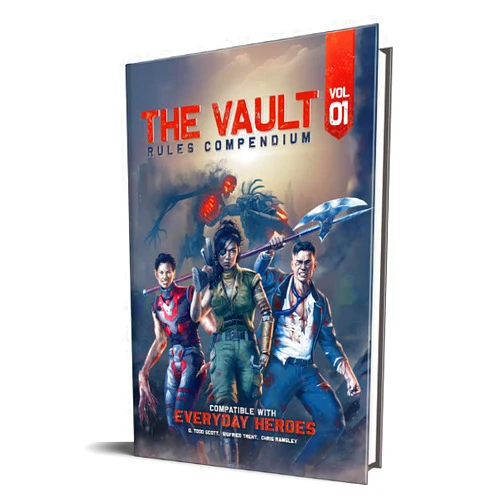 Evil Genius Games Everyday Heroes: The Vault: Rules Compendium Vol 1 - Cinematic Adventures Rules, Hardcover RPG Book, Expanded Rules & Options, Roleplaying