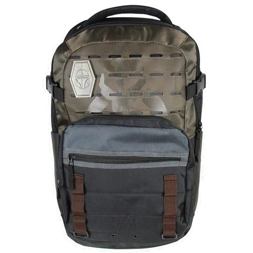 Bioworld Star Wars The Mandalorian Bounty Hunter Laptop Tech Padded Sleeve Backpack