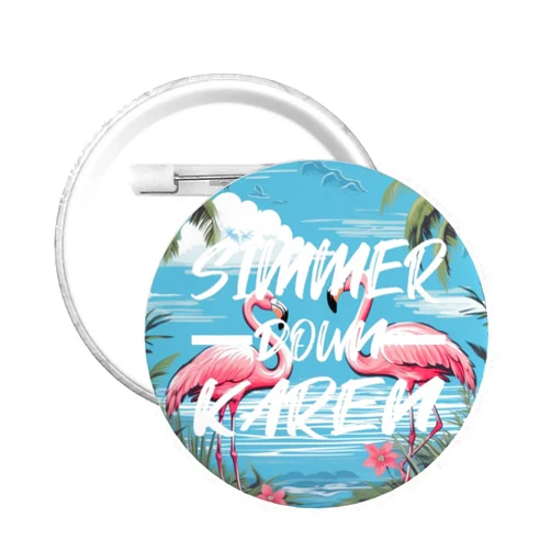 SwpWab Simmer Down Karen Exquisite Round Badge 1.8 Inches Button Pins Badges Brooch For Women Men