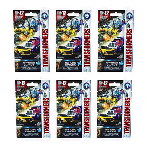 Toptoys2u Bargain Bundles Transformers Tiny Turbo Changers Series 2 Blind Bag Party Favour Pack of 6