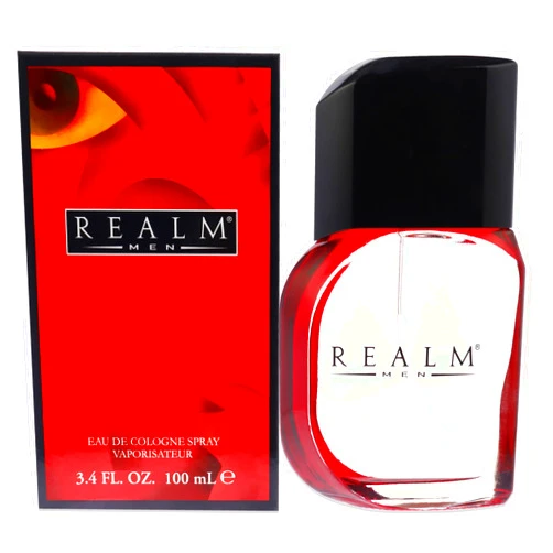Realm By Erox Corporation For Men. Eau De Cologne Spray 3.4 Oz, RED