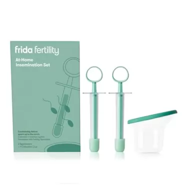 Frida Fertility at-Home Insemination Set - Collection + Insertion System, Developed with Fertility Specialists, Thoughtfully Designed for Comfort + Minimal Waste - 2 Applicators + 1 Collection Cup