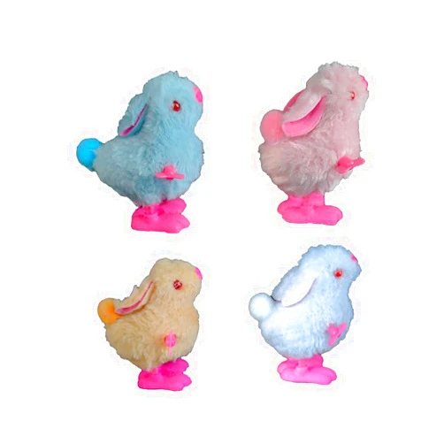 YUERFEILA Bunny and Jumping Chick Toys Easter Wind Up Chick Toys, Cute Chicken Hopping Windup Toy for Kids Toddlers Party Favors Goody Bag Fillers Gifts (Rabbit)