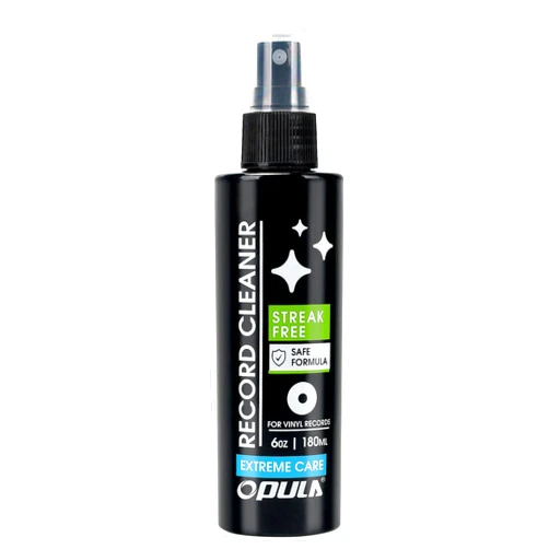OPULA Vinyl Record Cleaning Solution, 6oz/180ml Vinyl Record Cleaner Fluid, Record Cleaner Spray for Lps Album, Remove Dirt & Debris & Fingerprint, Improve Sound Quality